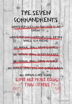 What Do the Seven Commandments Represent in Animal Farm, and How Do They Reflect the Illusion of Equality?